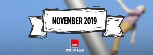 Header für "Aktuelle Anträge der SPD-Fraktion Kassel"; Stand: 11.2019
