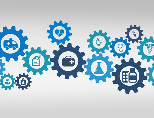 Zahnräder, die ineinander greifen