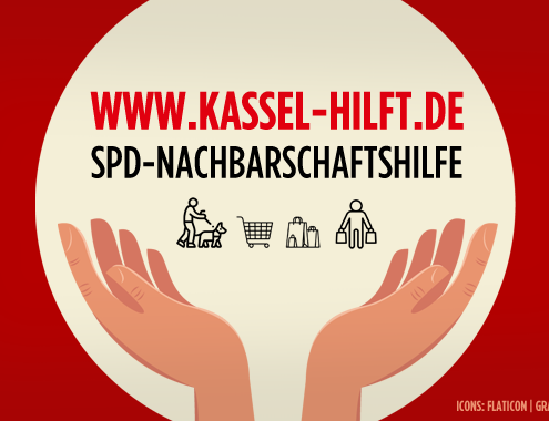 Hände die Webadresse umrahmen (Grafiken designed by Freepik & flaticon)